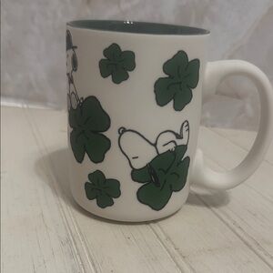 Peanuts : White and Green SaintPatrick mug